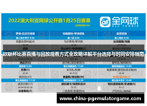 欧联杯比赛直播与回放观看方式全攻略详解平台选择与时间安排指南 欧联杯比赛直播与回放观看方式全攻略详解平台选择与时间安排指南